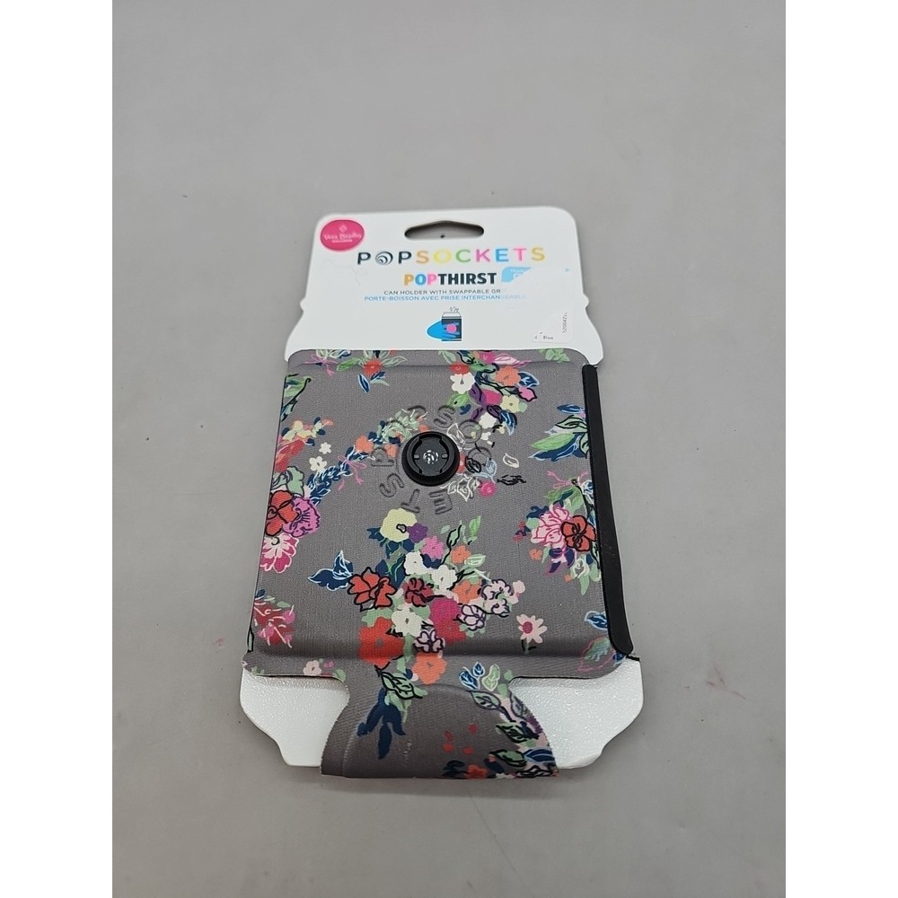 Vera Bradley PopSockets PopGrip Can Holder Lavender Butterflies NWT PopThirst